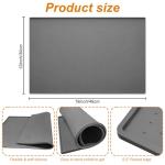 Silicone Ice Makers Countertop Mat Waterproof with Raised Edge Prevents Liquid Spillage, Nugget Ice Machine Countertop Mat with Non-Slip Raised Dots, Portable Mini Counter Top Ice Maker Mat,19“x12”