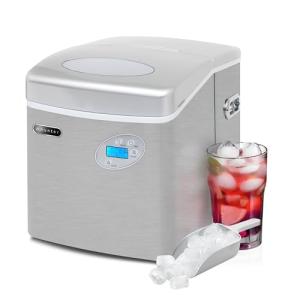 Whynter IMC-491DC Portable 49lb Capacity Stainless Steel with Water Connection Ice Makers, One Size