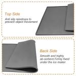 Silicone Ice Makers Countertop Mat Waterproof with Raised Edge Prevents Liquid Spillage, Nugget Ice Machine Countertop Mat with Non-Slip Raised Dots, Portable Mini Counter Top Ice Maker Mat,19“x12”