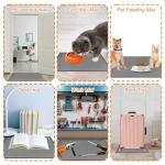 Silicone Ice Makers Countertop Mat Waterproof with Raised Edge Prevents Liquid Spillage, Nugget Ice Machine Countertop Mat with Non-Slip Raised Dots, Portable Mini Counter Top Ice Maker Mat,19“x12”