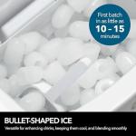 Whynter IMC-491DC Portable 49lb Capacity Stainless Steel with Water Connection Ice Makers, One Size