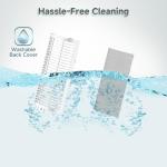 YARRMY Portable Air Conditioner - 90° Oscillating Tower Fan with Remote, 16" Evaporative Air Cooler with 4 Wind Speeds/Digital Touch Screen/Cool Mist/2-10H Timer - Cooling fan Air Conditioner (White)