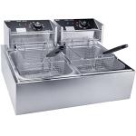 Commercial Deep Fryer with Basket, 3400W 12.7QT/12L, Detachable Large Capacity Stainless Steel Countertop Electric Oil Fryer with Temperature Control for Restaurant or Home Use