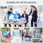 YARRMY Portable Air Conditioner - 90° Oscillating Tower Fan with Remote, 16" Evaporative Air Cooler with 4 Wind Speeds/Digital Touch Screen/Cool Mist/2-10H Timer - Cooling fan Air Conditioner (White)