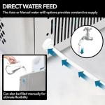 Whynter IMC-491DC Portable 49lb Capacity Stainless Steel with Water Connection Ice Makers, One Size