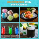 VALONDINO Snow Cone Machine Shaved Ice, 500LB/H Commercial Ice Crusher Shaved Ice Machine Fluffy, 300W Industrial Commercial Big Ice Shaving Machine for Snow Cones for Home Party