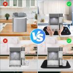 Mat for Ice Makers Countertop, Mat for Under Ice Maker Absorbent Dish Drying Mat for Kitchen Appliance, Ice Maker Machine Accessories Sliding Mat (Only Mat)