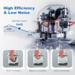 Ice Maker Commercial Ice Machine, 105lbs Per Day, Auto-Cleaning, Countertop Ice Maker with Basket and Scoop, for Home Party/RV Camping