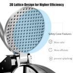 INSELY Electric Ice Shaver Snow Cone Maker Prevent Splash Stainless Steel 4 Blade Machine,200lbs/hr with Ice Pick for Home and Commercial Use（Silver）