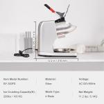 VEVOR 110V Electric Ice Shaver Crusher,300W 1450 RPM Snow Cone Maker Machine with Dual Stainless Steel Blades 210LB/H, Shaved Ice Machine with Ice Plate & Additional Blade for Home and Commercial Use