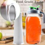 Cold Brew Mason Jar Iced Coffee Maker 64 Oz Wide Mouth Jar Cold Brew Pitcher With Coffee Filter Food Grade Airtight & Leak-Proof Pitcher 2 Quart