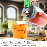 Cold Brew Mason Jar Iced Coffee Maker 64 Oz Wide Mouth Jar Cold Brew Pitcher With Coffee Filter Food Grade Airtight & Leak-Proof Pitcher 2 Quart