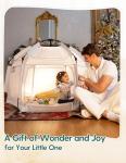 Babelio Pop up Baby Tent, Travel Playpen for Babies， Indoor and Outdoor, Portable/Foldable Play Yard W/Canopy, Travel/Nap, Sun Protection, One-Touch Storage- Light Grey