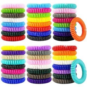 Mosquito Repellent Bracelets 50 Pack, Individually Wrapped Mosquito Repellent Bands with 60 Pcs Mosquito Repellent Stickers, DEET-Free Mosquito Wristbands Patches for Adults and Kids Indoor Outdoor