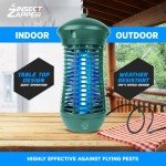 Livin’ Well Green Bug Zapper Indoor Outdoor - 4000V High Powered Electric Mosquito Zapper Home Patio, 1,500 Sq Ft Range Fly Trap,18W UVA Bulb Mosquito Killer Lamp Insect Bug Light