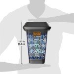 BLACK+DECKER Bug Zapper- Mosquito Repellent Outdoor & Fly Traps for Indoors- Mosquito Killer & Fly Zapper - Gnat & Moth Traps for Home, Deck, Garden, Patio & More