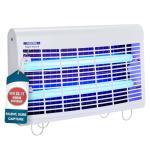 Flowtron Portable Indoor Fly Trap| Electric Insect Killer for Flies & Gnats with Dual Lure Method 30W UV Light & Pheromone Attractant | Sticky Strips, 500 Sq Ft for House & Restaurants