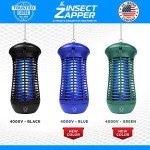Livin’ Well Green Bug Zapper Indoor Outdoor - 4000V High Powered Electric Mosquito Zapper Home Patio, 1,500 Sq Ft Range Fly Trap,18W UVA Bulb Mosquito Killer Lamp Insect Bug Light