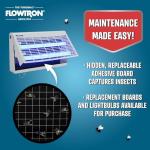 Flowtron Portable Indoor Fly Trap| Electric Insect Killer for Flies & Gnats with Dual Lure Method 30W UV Light & Pheromone Attractant | Sticky Strips, 500 Sq Ft for House & Restaurants