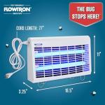 Flowtron Portable Indoor Fly Trap| Electric Insect Killer for Flies & Gnats with Dual Lure Method 30W UV Light & Pheromone Attractant | Sticky Strips, 500 Sq Ft for House & Restaurants