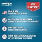 Flowtron Indoor Bug Zapper | Electric Fly & Insect Killer with 80W UV Light, Pheromone Lure Attractant, Shock Kill Grid & Reflector Panels | 1200 Sq Ft for Kitchen, Restaurant & Barn, UL Certified