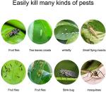 Faicuk 20 Pack Dual Sided Yellow Sticky Traps for Flying Plant Insect Like Fungus Gnats, Aphids, Whiteflies, Leafminers (6x8 Inches, Twist Ties Included)