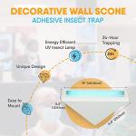 Gardner WS-95 Wall Sconce Fly Light Trap Lamp – Powerful UV Light - Fly Traps for Indoor, Bug Catcher & Other Flying Insect Trapper Use in Kitchens, Restaurants, and Other WorkSpaces (White)