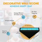 Gardner WS-95 Wall Sconce - Fly Light Trap, Fly Traps for Indoors – Powerful Shatterproof UV Light - Captures Flies, Mosquitoes & Other Insects - Used in Kitchens, Restaurants & Other Work Spaces