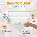 Gardner WS-95 Wall Sconce Fly Light Trap Lamp – Powerful UV Light - Fly Traps for Indoor, Bug Catcher & Other Flying Insect Trapper Use in Kitchens, Restaurants, and Other WorkSpaces (White)