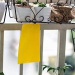 Faicuk 20 Pack Dual Sided Yellow Sticky Traps for Flying Plant Insect Like Fungus Gnats, Aphids, Whiteflies, Leafminers (6x8 Inches, Twist Ties Included)