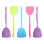 Fly Swatter, 5 Pack Manual Pest Control Colorful Plastic with 17.5'' Durable Long Handle House Wife Helper (5X)