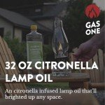 32oz Lamp Oil and Torch Fuel – Extra Strength Citronella Oil – Clear Paraffin Lamp Oil – Clean Burning & Smokeless – Perfect for Lanterns, Torches, Indoor & Outdoor Oil Lamp