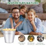 Citronella Candles Outdoor - Large 34oz Citronella Candle for Patio up to 200 Hours Burning, 3-Wick Summer Outdoor Candles Bulk for Home,2pcs Soy Wax Candle for Garden Camping Party Yard Balcony