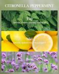 M&SENSE Citronella Peppermint Scented Candle 19.4oz,Peppermint Candles Outdoor,Summer Citronella Candles for Patio Camping BBQ,110 Hours Burn Time, Nature Soy Wax