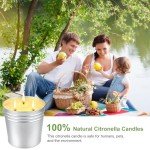 Citronella Candles Outdoor, Large 34oz Citronella Candle for Home Patio, 3 Wicks Natural Soy Candle for Summer, 200 Hours Long Lasting Burn Outside Candles for Garden, Yard Balcony, Summer Camping
