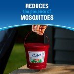Cutter Candle, Outdoor Soy Wax Candle Made with Real Citronella Oil and Cornmint Oil Reduces The Presence of Mosquitoes with A Light, Fragrant Citronella and Mint Scent, 17 Ounces
