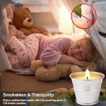 Citronella Candles Outdoor, 12 Pack Citronella Candle Set Made with Citronella Oils and Natural Soy Wax, 180 Hour Burn Time, 2 oz Small Bucket Candles for Patio, Home, Backyard, Camping