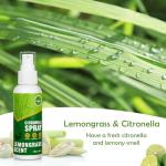 SCENTORINI Citronella Spray, DEET-Free, Natural Air Freshener Spray, 6.76 oz (2 Pack), Plant-Based Lemongrass Essential Oil, for Outdoor, Camping, Hiking, Traveling