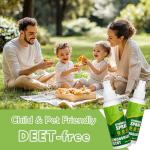 SCENTORINI Citronella Spray, DEET-Free, Natural Air Freshener Spray, 6.76 oz (2 Pack), Plant-Based Lemongrass Essential Oil, for Outdoor, Camping, Hiking, Traveling