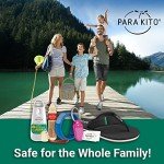 PARA'KITO Mosquito Insect & Bug Protection Wristband - Mosquito Stickers, Bug Spray Alternative Essentials for Beach, Camping, Desert Hiking - Natural Essential Oils (White)