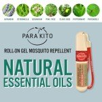 PARAKITO Roll-on Gel Mosquito Repellent for Kids & Adults | w/Citronella Oil | Travel Size Bug Repellent for Hiking & Camping Accessories | DEET-Free Protection (0.67 oz)