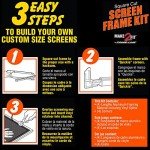 Prime-Line PL 7814 Aluminum Screen Frame Kit, 5/16 inch x 3/4 inch x 60 inch, White , Set of 1