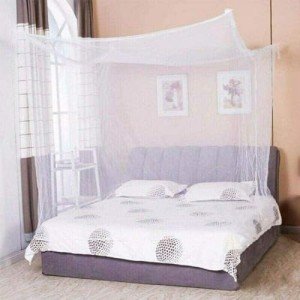 Panarciss Mosquito Netting for Bed, Bed Canopy for Girls, 4 Corner Mosquito Bed Net Covers Twin to King Size Beds, Bug Net for Camping, Crib Canopy, Suit for Indoor Outdoor Use and Travel
