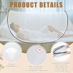 Vincreem 2 Pcs Large Pop up Mosquito Tent Portable Foldable Mosquito Bug Net for Bed Camping Travel Patio Outdoor 78 * 31 * 22 Inch Bug Netting Mesh Tent Canopy for Adults Baby Bedroom