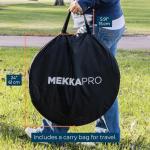 MEKKAPRO Mosquito Net Tent – Large 80" x 71" x 63" Foldable Mesh Tent Enclosure Canopy, Portable Pop up Design, Extra Fine Holes Screen, Dual Side Zipper Enclosure, Lightweight Outdoor Cover, White