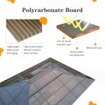 YOLENY 10'x13' Hardtop Gazebo, Outdoor Polycarbonate Double Roof Canopy, Aluminum Frame Permanent Pavilion with Curtains and Netting, Sunshade for Garden, Lawns, Patio