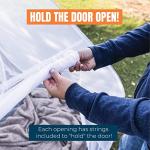 MEKKAPRO Mosquito Net Tent – Large 80" x 71" x 63" Foldable Mesh Tent Enclosure Canopy, Portable Pop up Design, Extra Fine Holes Screen, Dual Side Zipper Enclosure, Lightweight Outdoor Cover, White