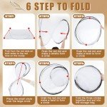 Vincreem 2 Pcs Large Pop up Mosquito Tent Portable Foldable Mosquito Bug Net for Bed Camping Travel Patio Outdoor 78 * 31 * 22 Inch Bug Netting Mesh Tent Canopy for Adults Baby Bedroom