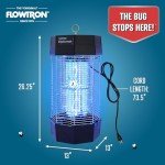 Flowtron Indoor/Outdoor Fly Control, 2000 sq.ft Indoor & 2 Acre Outdoor Insect Control with Dual Lure Method, 120W UV Light & Fly Sex Lure/Octenol for Flies and Mosquitoes, UL Certified
