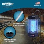 Flowtron Indoor/Outdoor Fly Control, 2000 sq.ft Indoor & 2 Acre Outdoor Insect Control with Dual Lure Method, 120W UV Light & Fly Sex Lure/Octenol for Flies and Mosquitoes, UL Certified